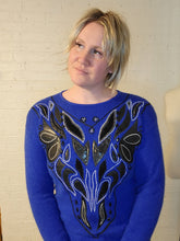 Load image into Gallery viewer, up to M - cobalt blue sweater
