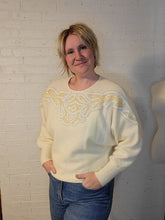 Load image into Gallery viewer, Up to XXL - cream beaded sweater
