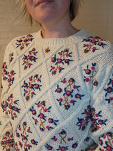 Load image into Gallery viewer, Up to L- 3D gloral sweater
