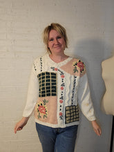 Load image into Gallery viewer, Up to XL - Rose Grandma Sweater
