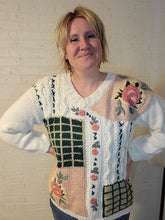 Load image into Gallery viewer, Up to XL - Rose Grandma Sweater
