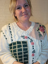 Load image into Gallery viewer, Up to XL - Rose Grandma Sweater
