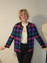 Load image into Gallery viewer, up to L - 90s houd&#39;s tooth cardigan

