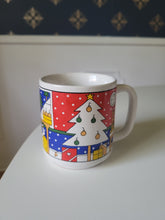 Load image into Gallery viewer, Primary Color Christmas Mug (with cats)
