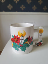 Load image into Gallery viewer, Poinsettia Candle Mug
