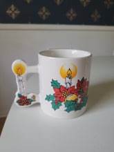 Load image into Gallery viewer, Poinsettia Candle Mug
