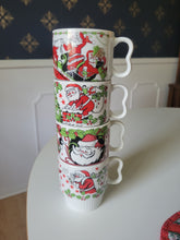 Load image into Gallery viewer, Santa Stacking Espresso Mugs
