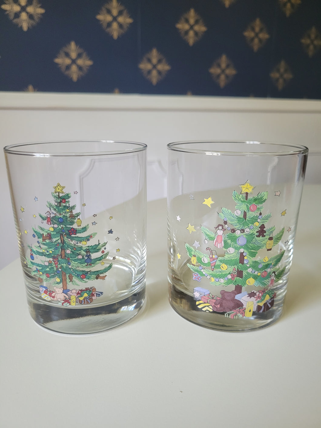 Christmas Tree Tumbler (set of 2 mismatched)