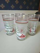 Load image into Gallery viewer, Frosted Glass Christmas Glasses (set of 4)
