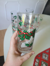 Load image into Gallery viewer, Holly Christmas Glasses (set of 6)
