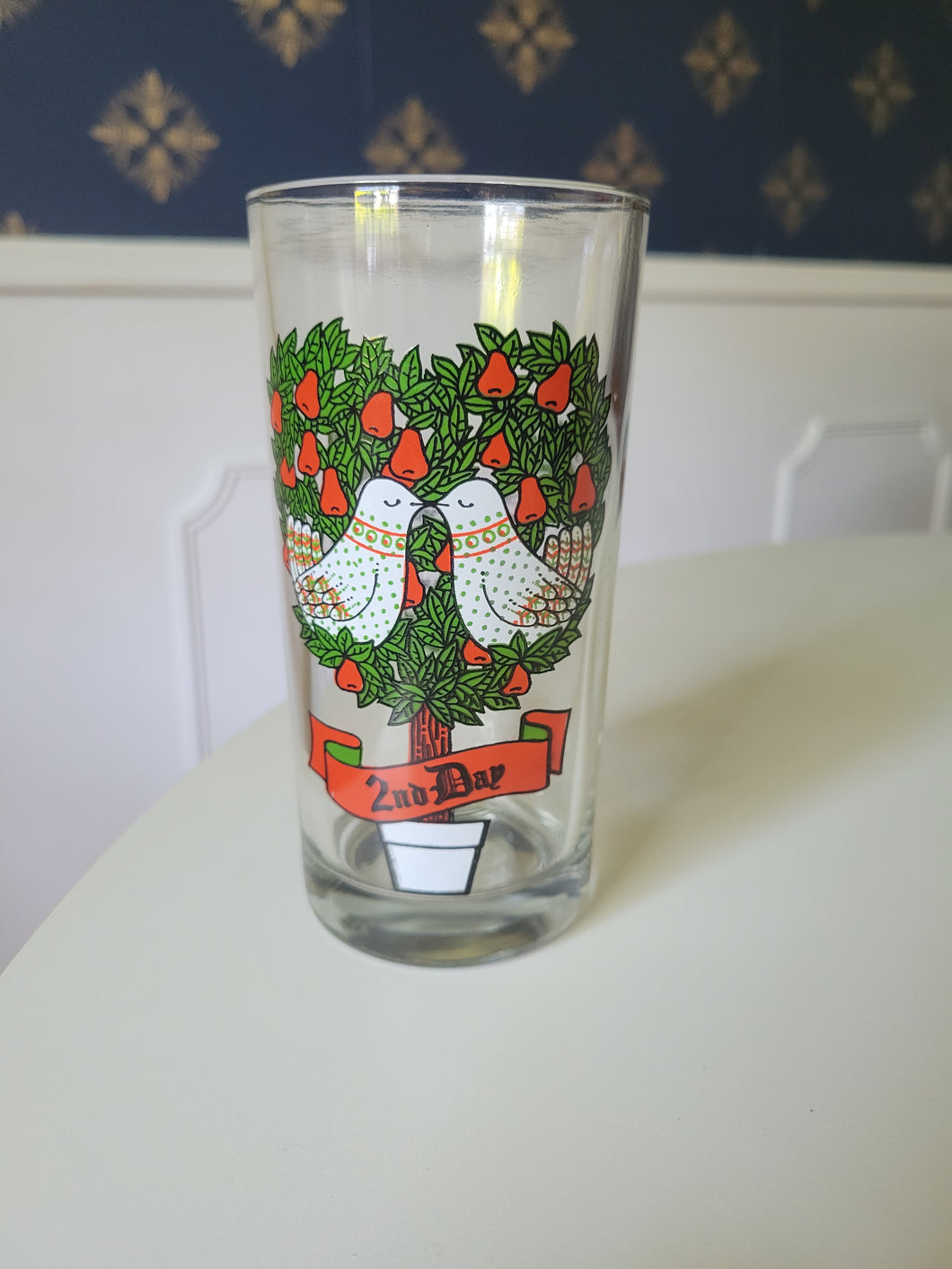 Second Day of Christmas Glass