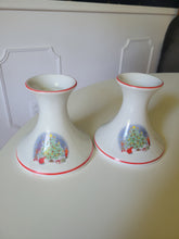 Load image into Gallery viewer, Christmas Tree Candlestick Holders (set of 2)
