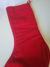 Load image into Gallery viewer, Needlepoint Santa Stocking in red
