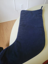 Load image into Gallery viewer, Needlepoint Santa Stocking in Blue
