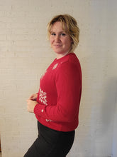 Load image into Gallery viewer, up to L- Red snowflake sweater

