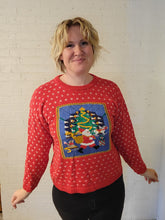 Load image into Gallery viewer, up to L- Santa &amp; Christmas Tree Sweater
