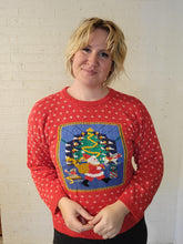 Load image into Gallery viewer, up to L- Santa &amp; Christmas Tree Sweater
