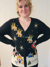 Load image into Gallery viewer, up to XL - Santa Sleigh Cardigan
