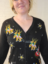 Load image into Gallery viewer, up to XL - Santa Sleigh Cardigan
