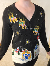 Load image into Gallery viewer, up to XL - Santa Sleigh Cardigan
