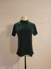 Load image into Gallery viewer, up to S - Deep Green Velvet Top
