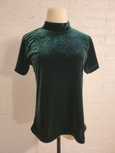 Load image into Gallery viewer, up to S - Deep Green Velvet Top
