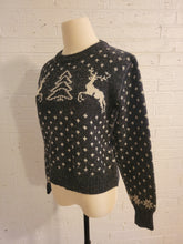Load image into Gallery viewer, up to S - Gray Reindeer Sweater
