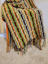 Load image into Gallery viewer, Green and Orange Throw
