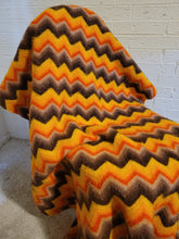 Load image into Gallery viewer, Orange and Brown Throw
