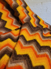 Load image into Gallery viewer, Orange and Brown Throw
