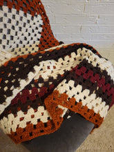 Load image into Gallery viewer, Burgundy and Brown Throw

