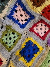 Load image into Gallery viewer, Boho Granny Square Throw
