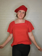 Load image into Gallery viewer, 1X - Ava &amp; Viv square neck blouse
