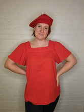 Load image into Gallery viewer, 1X - Ava &amp; Viv square neck blouse
