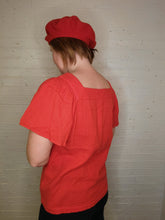 Load image into Gallery viewer, 1X - Ava &amp; Viv square neck blouse
