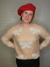 Load image into Gallery viewer, M/L - fuzzy bow sweater
