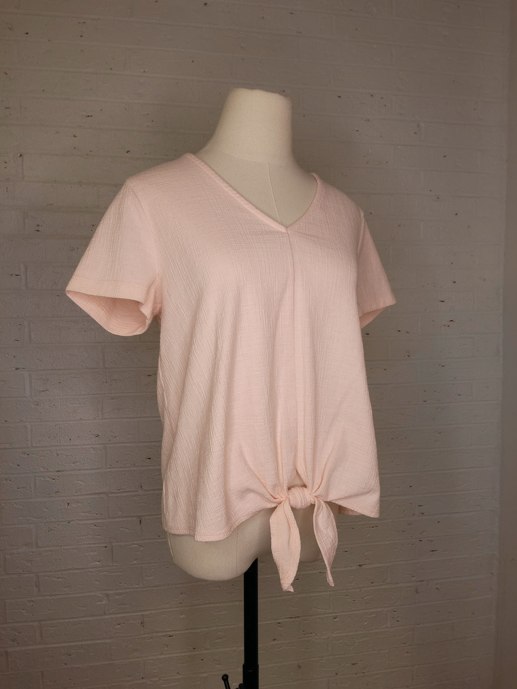 M - J Crew bow front top