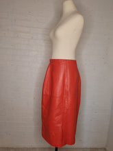 Load image into Gallery viewer, M - Vintage Red Leather Skirt
