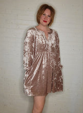 Load image into Gallery viewer, 2X - Crushed Velvet Dress
