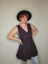 Load image into Gallery viewer, L/XL Black and Purple Tunic/Mini
