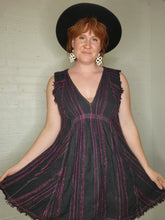 Load image into Gallery viewer, L/XL Black and Purple Tunic/Mini
