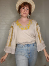 Load image into Gallery viewer, M/L Yellow Detail Blouse
