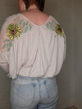 Load image into Gallery viewer, S-L Sunflower Wrap Top

