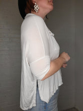 Load image into Gallery viewer, XS-L White Boxy Button Down
