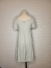 Load image into Gallery viewer, S - Sage Floral Puff Sleeve Dress
