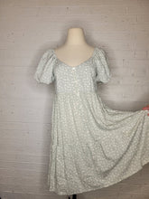 Load image into Gallery viewer, S - Sage Floral Puff Sleeve Dress
