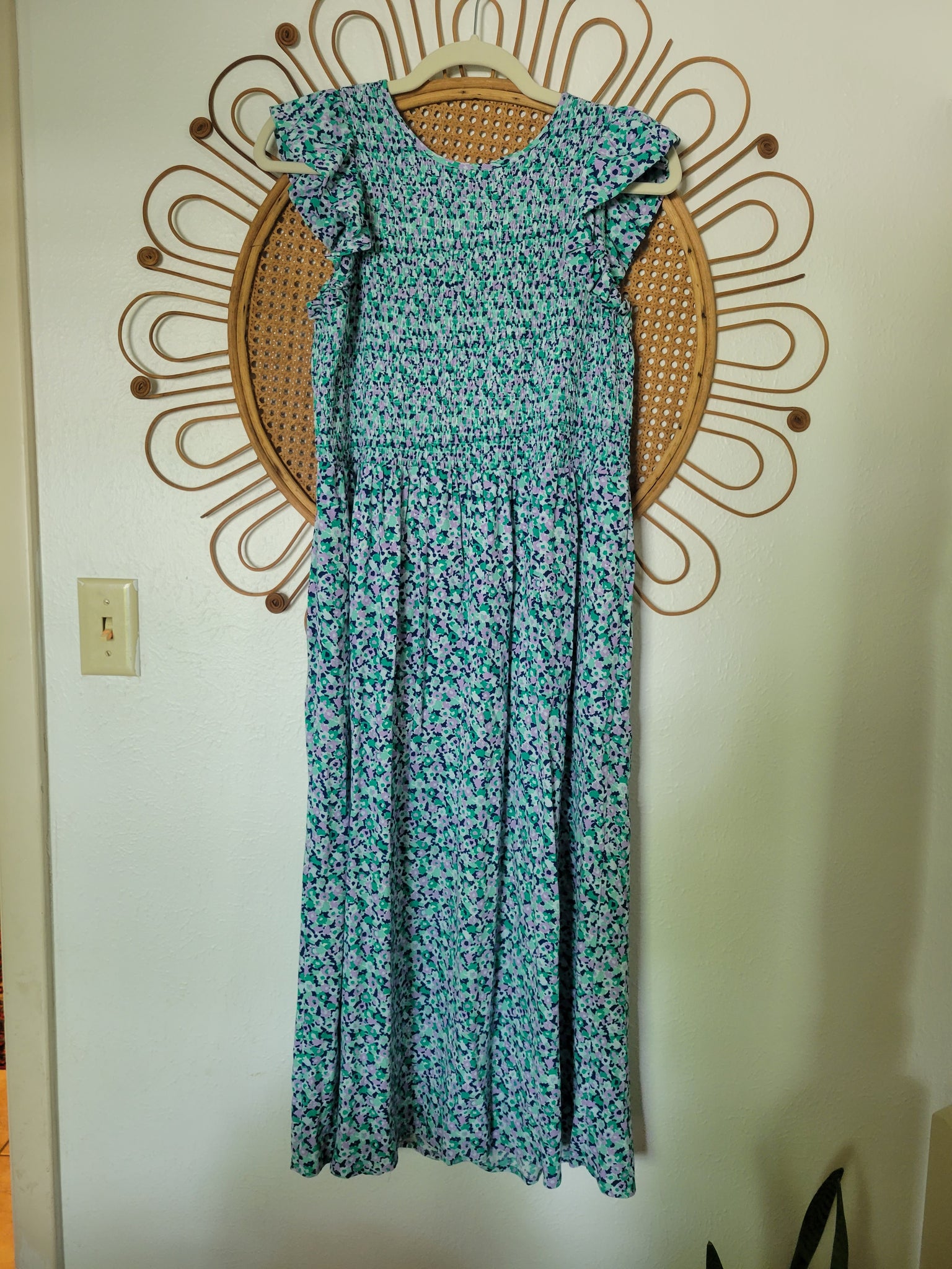 S - A New Day Smocked Dress thirdsisterthrift S - A New Day Smocked Dress thirdsisterthrift