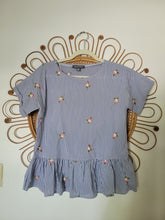 Load image into Gallery viewer, S - Striped Floral Top

