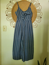 Load image into Gallery viewer, XS - Gianni Bini Blue Cropped Jumpsuit
