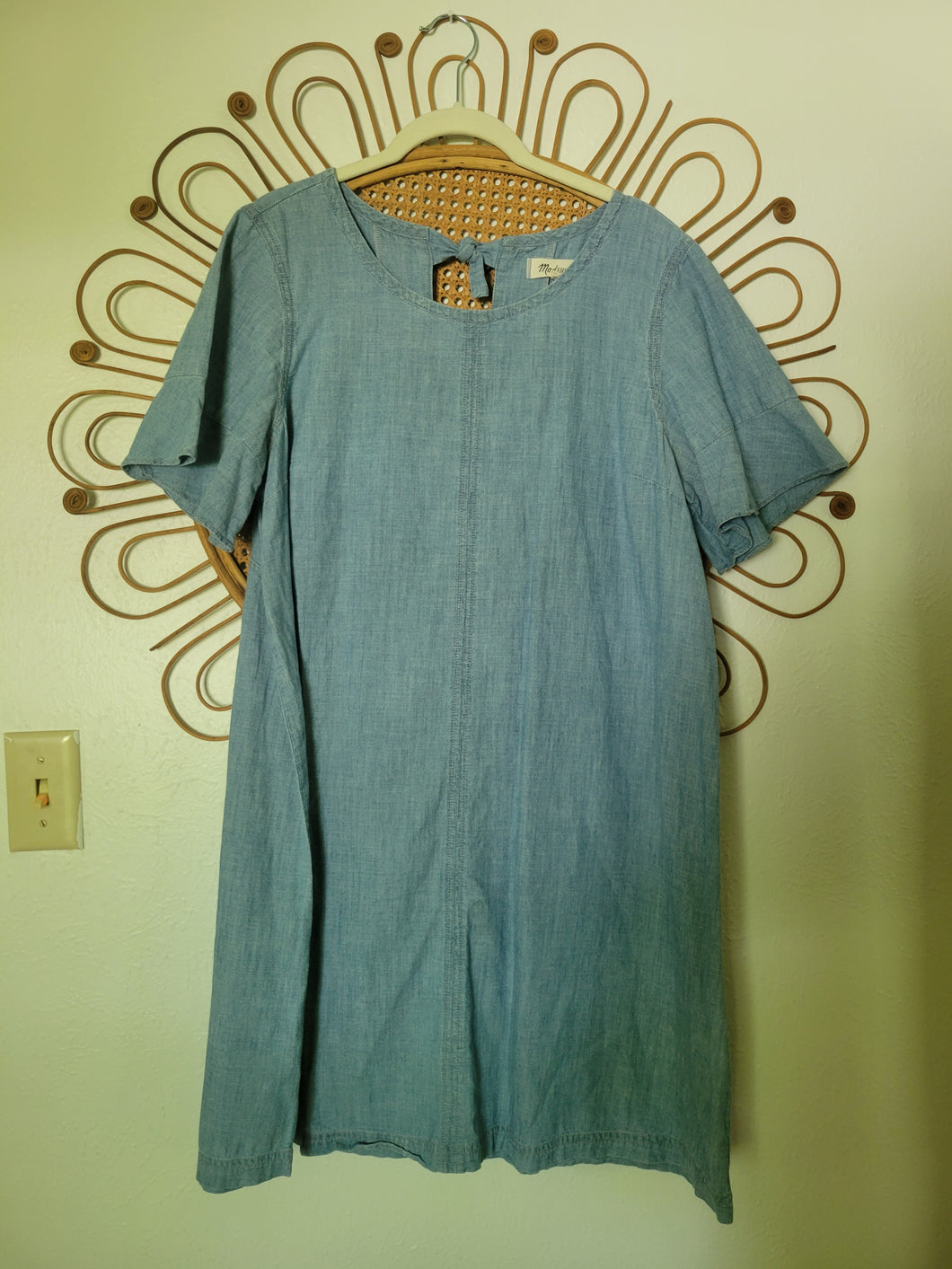 L - Madewell Chambray Swing Dress